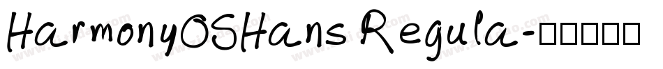 HarmonyOSHans Regula字体转换